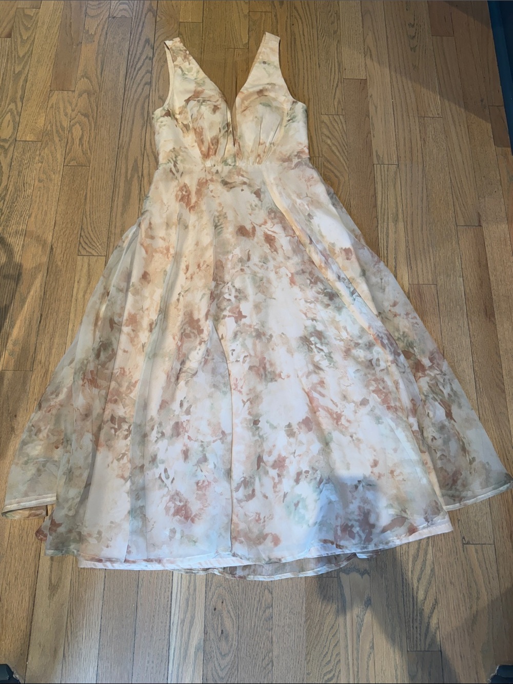 Jenny Yoo Floral Midi Dress - Size 4